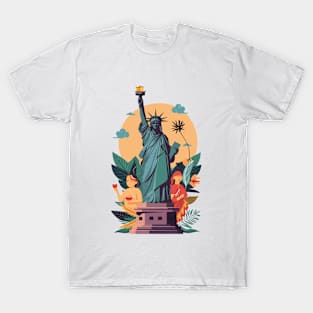 Aapi month gift :Asian Pacific American Heritage Month, Statue of Liberty T-Shirt